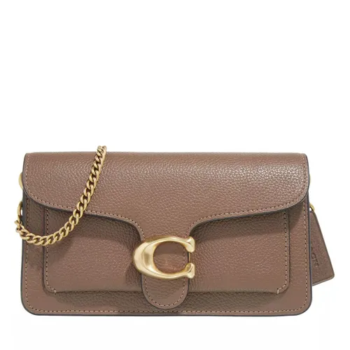 Coach Clutches - Polished Pebble Leather Tabby Chain Clutch - brown - Clutches for ladies
