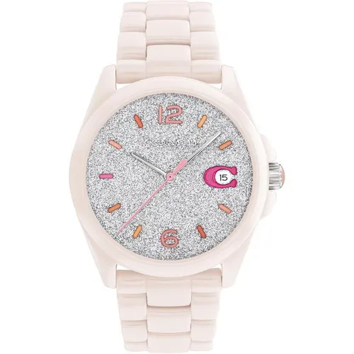 Coach Coach Ladies Greyson Ceramic Watch - Pink