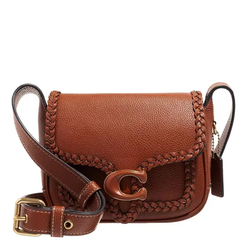 Coach Crossbody Bags - Braided Trim Polished Pebble Tabby Messenger 19 - brown - Crossbody Bags for ladies