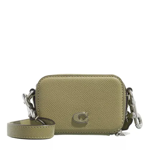 Coach Crossbody Bags - Crossbody Pouch In Crossgrain Leather - green - Crossbody Bags for ladies
