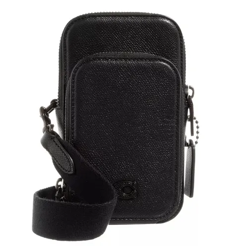 Coach Crossbody Bags - Phone Crossbody In Crossgrain Leather - black - Crossbody Bags for ladies