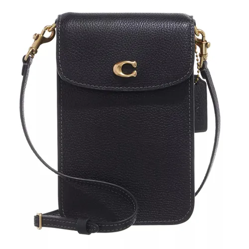 Coach Crossbody Bags - Polished Pebble Leather C Phone Crossbody - black - Crossbody Bags for ladies