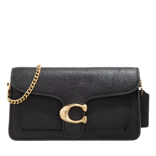 Coach Crossbody Bags - Polished Pebble Leather Tabby Chain Clutch - black - Crossbody Bags for ladies
