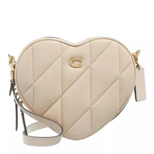 Coach Crossbody Bags - Quilted Leather Heart Crossbody - beige - Crossbody Bags for ladies