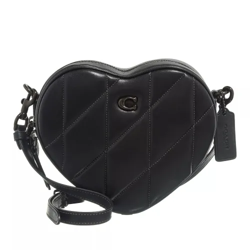 Coach Crossbody Bags - Quilted Leather Heart Crossbody - black - Crossbody Bags for ladies