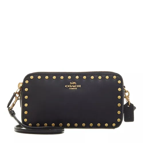 Coach Crossbody Bags - Smooth Leather With Rivets Kira Crossbody - black - Crossbody Bags for ladies