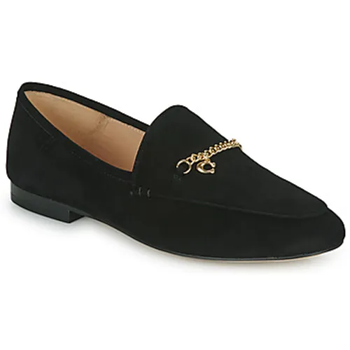 Coach  HANNA SUEDE LOAFER  women's Loafers / Casual Shoes in Black