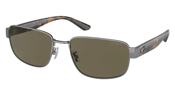 Coach HC7149 CH579 Asian Fit 90043 Men's Sunglasses Gunmetal Size 59