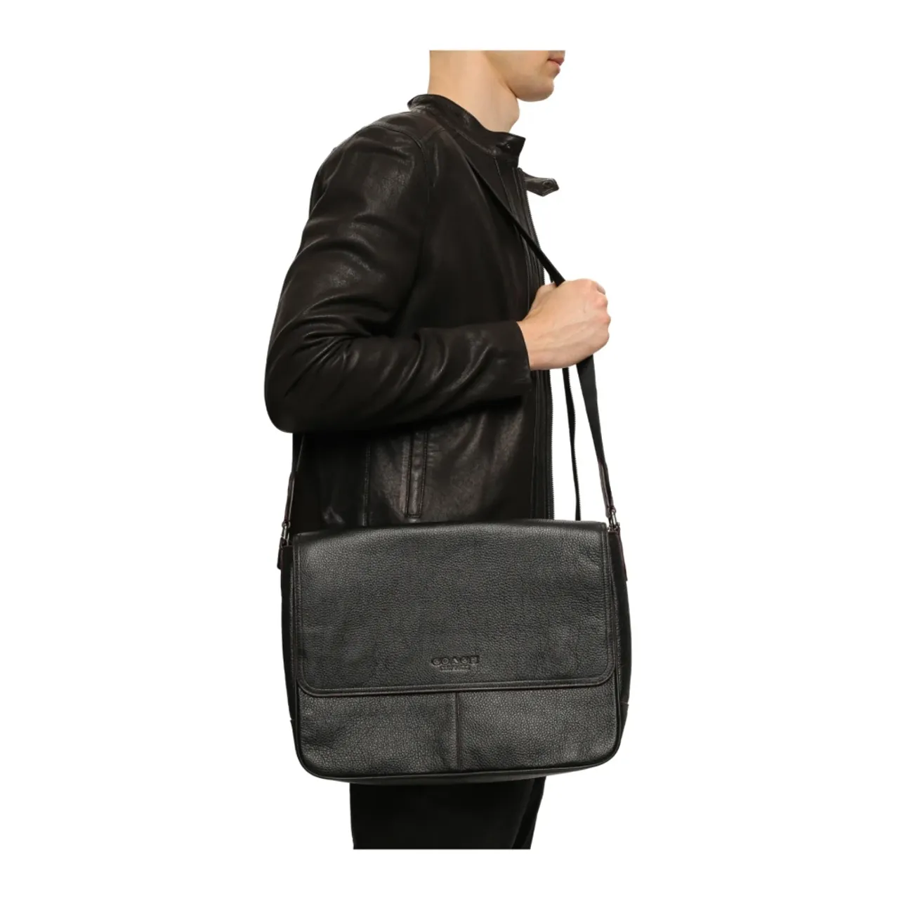 Coach , Metropolitan Soft Courier Messenger Bag ,Black male, Sizes: ONE SIZE