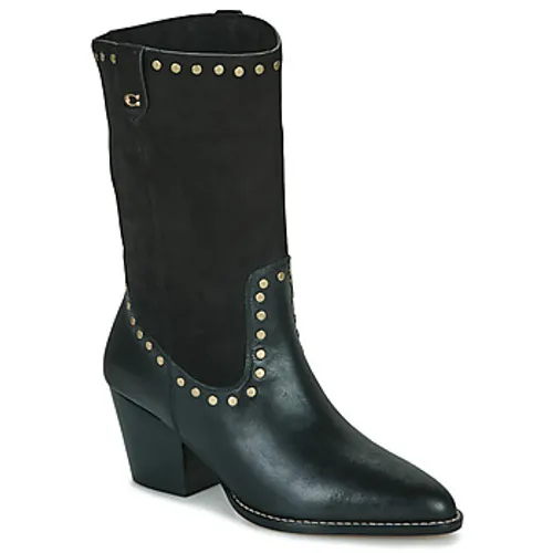 Coach  PHEOBE LEATHER BOOTIE  women's High Boots in Black
