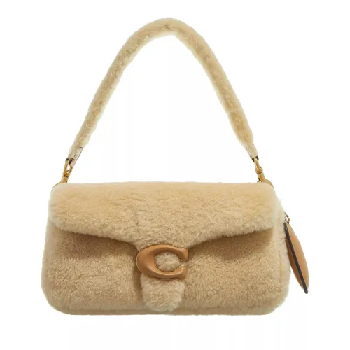 Coach Pochettes - Leather Covered C Closure Shearling Pillow Tabby 2 - beige - Pochettes for ladies