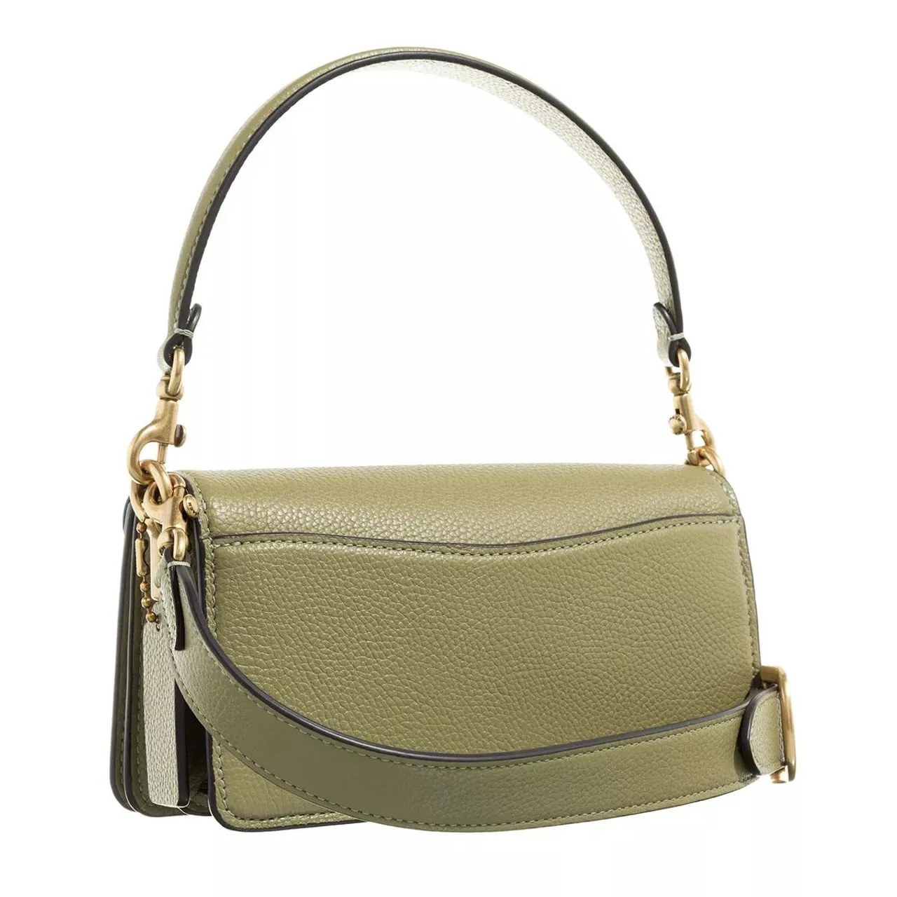 Coach Pochettes - Polished Pebble Leather Tabby Shoulder Bag - green - Pochettes for ladies