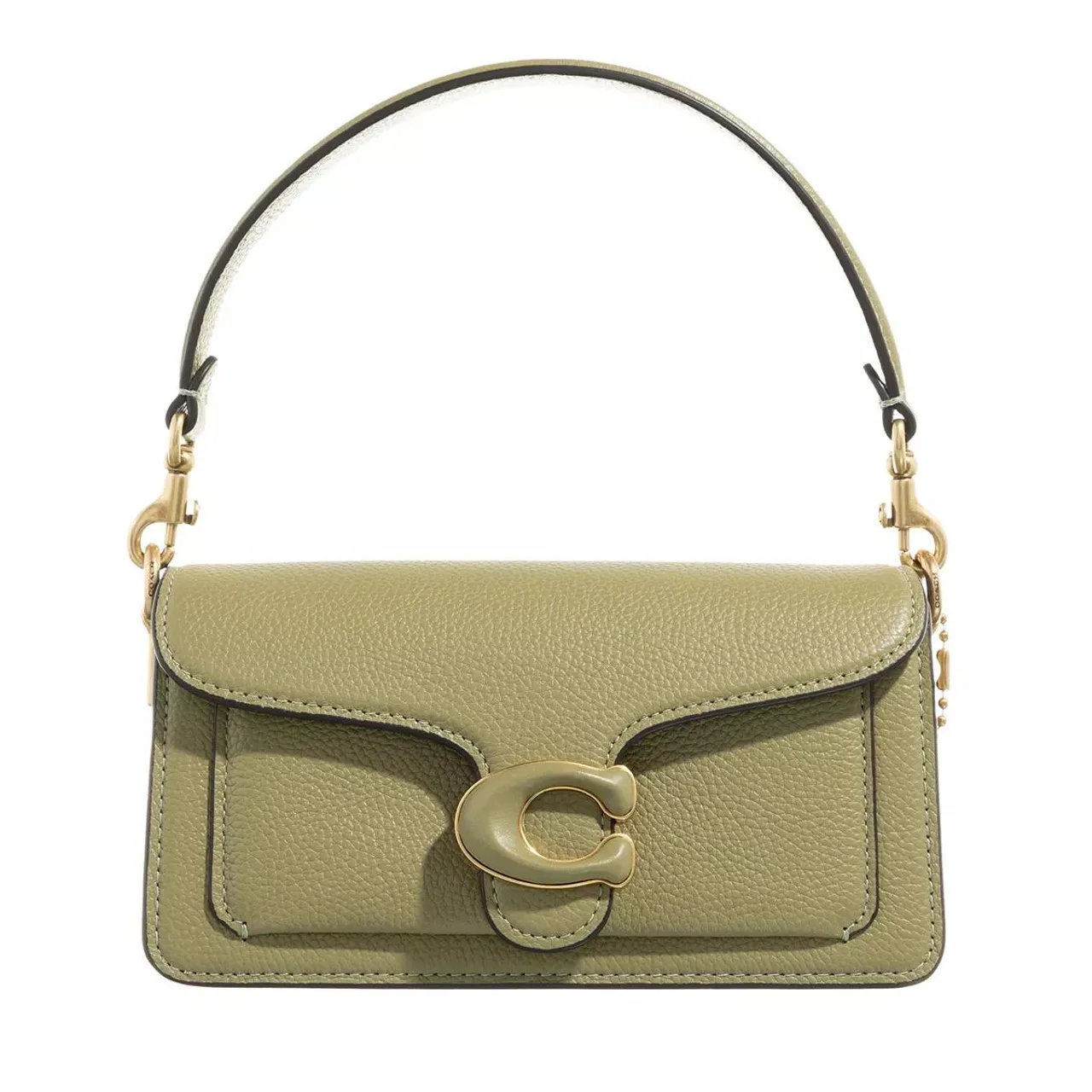 Coach Pochettes - Polished Pebble Leather Tabby Shoulder Bag - green - Pochettes for ladies