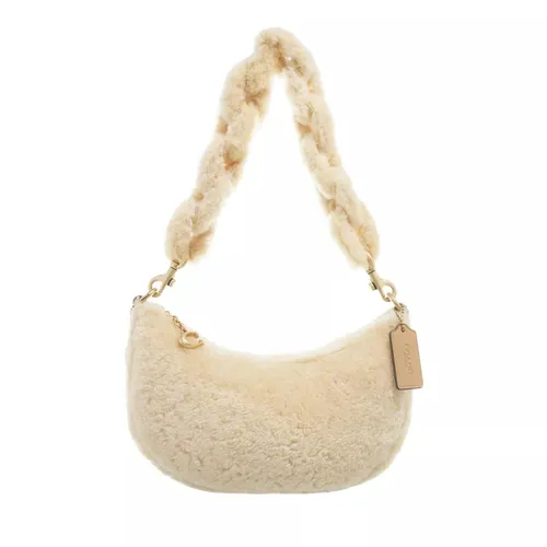 Coach Pochettes - Shearling Mira Shoulder Bag With Chain - beige - Pochettes for ladies