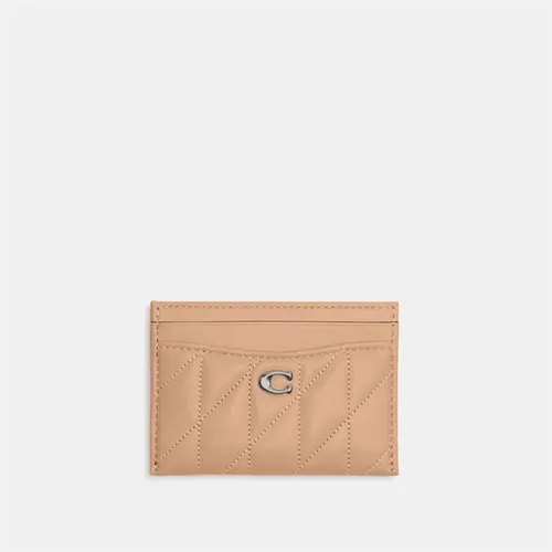 Coach Quilted Card Holder - Pink