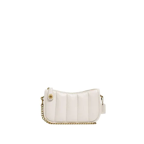 Coach , Quilted Chain Mini Shoulder Bag ,White female, Sizes: ONE SIZE