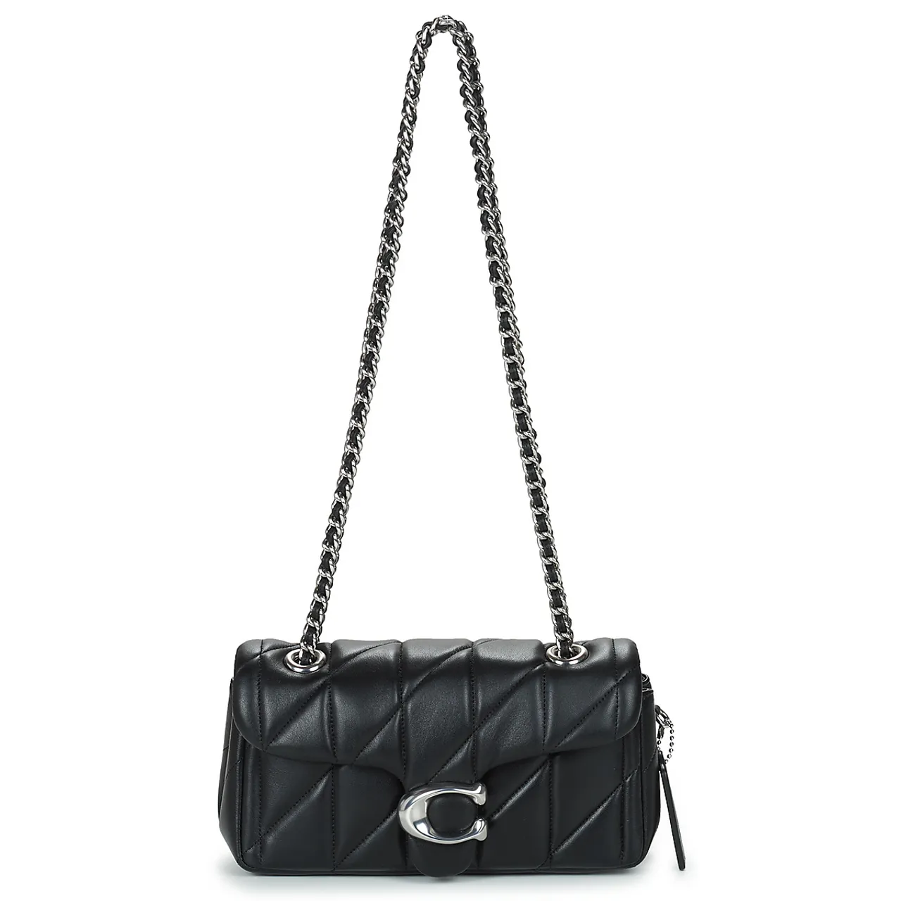 Coach  QUILTED TABBY 20  women's Shoulder Bag in Black