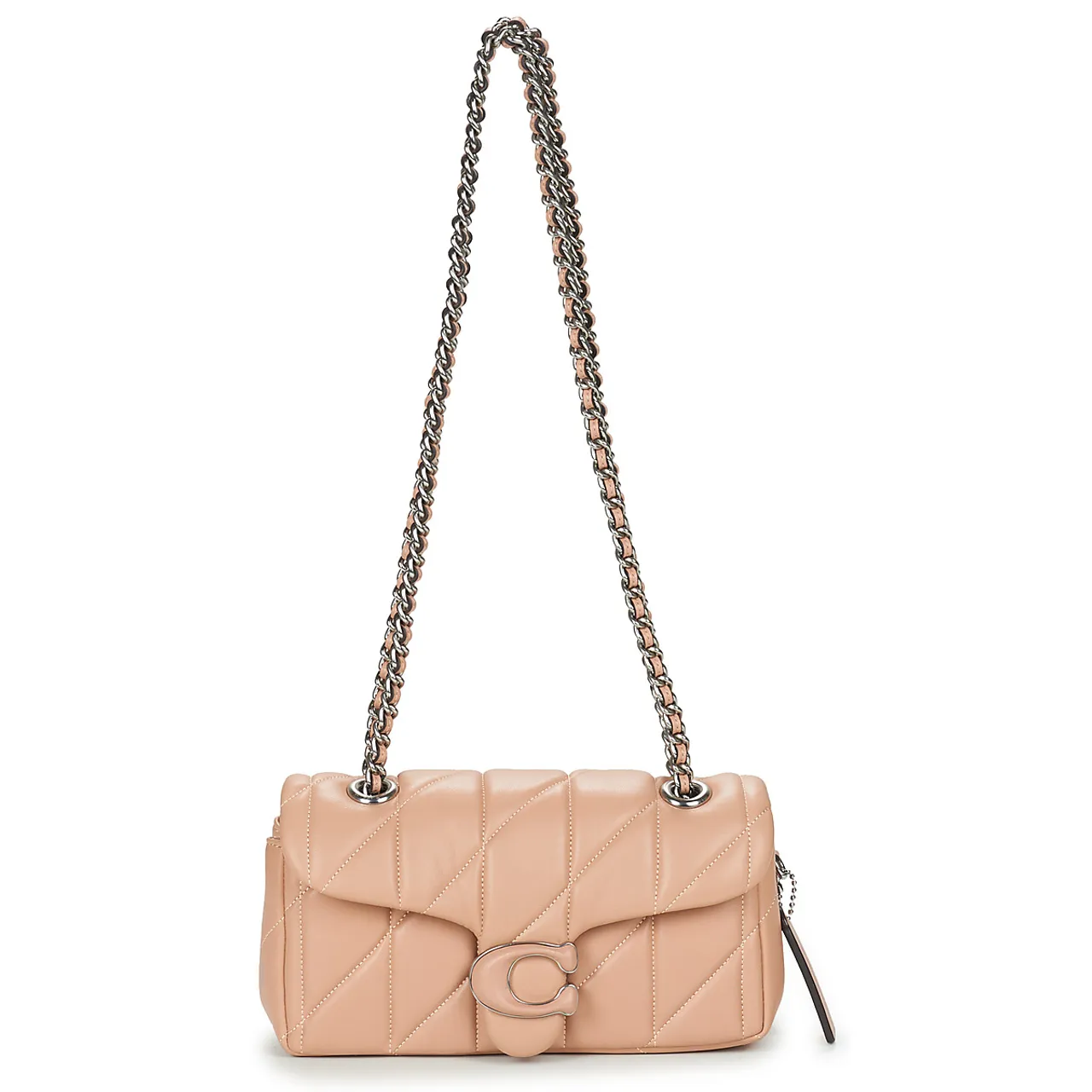 Coach  QUILTED TABBY 20  women's Shoulder Bag in Pink