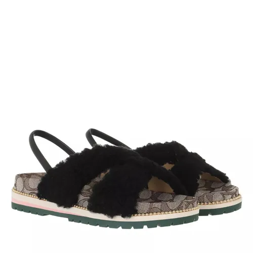 Coach Sandals - Tally Shearling Sandal - black - Sandals for ladies
