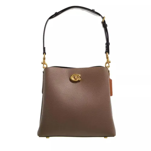 Coach Satchels - Colorblock Leather Willow Bucket - brown - Satchels for ladies