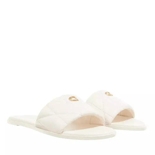 Coach Slipper & Mules - Holly Quilted Slide Leather - creme - Slipper & Mules for ladies