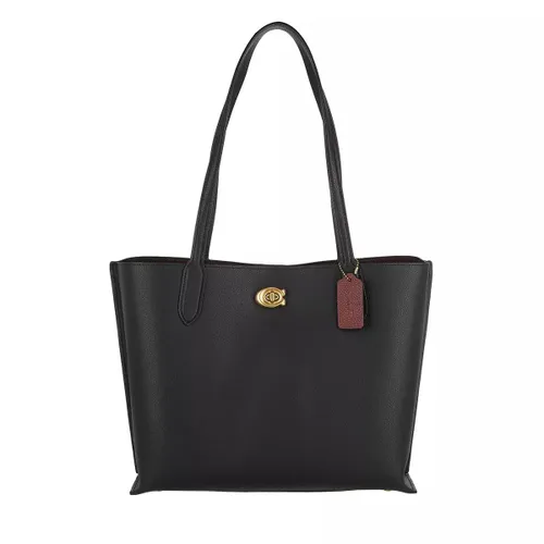 Coach Tote Bags - Polished Pebble Leather Willow Tote - black - Tote Bags for ladies