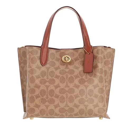 Coach Tote Bags - Willow Tote 24 Signature - beige - Tote Bags for ladies