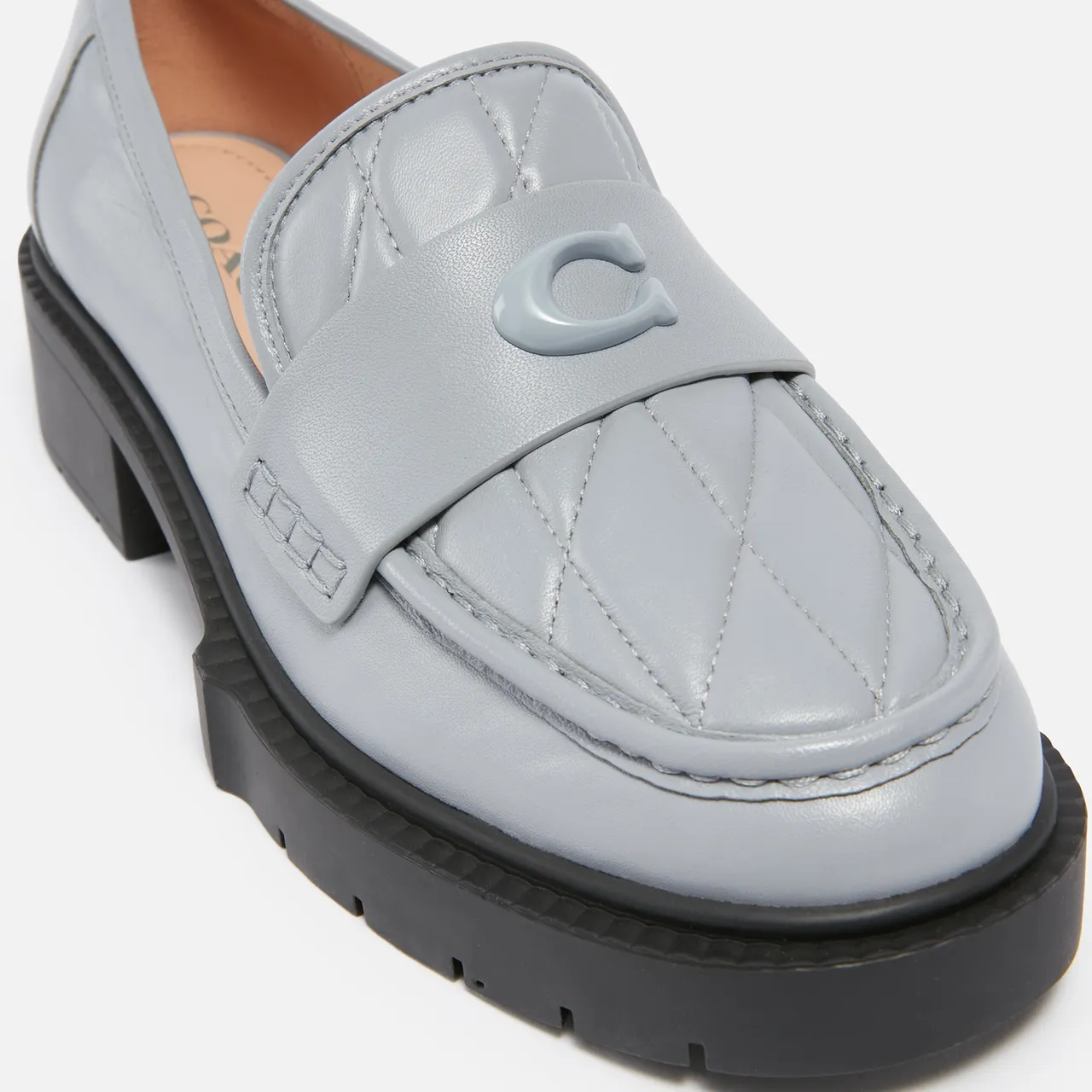 Coach Women's Leah Quilted Leather Loafers - UK