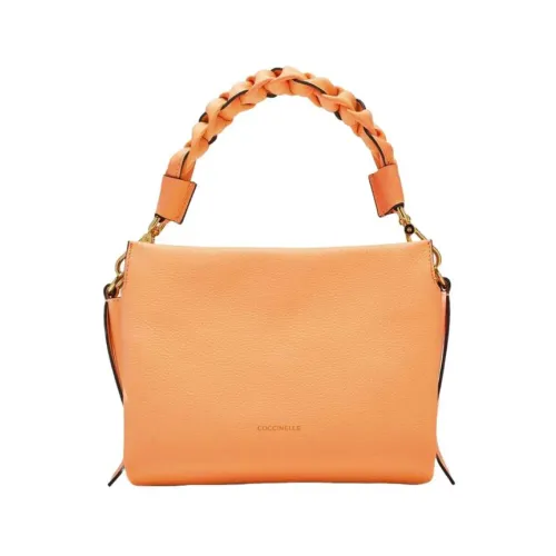 Coccinelle , Knurled Texture Orange Shoulder Bag ,Orange female, Sizes: ONE SIZE