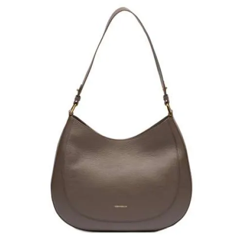 Coccinelle , Leather Shoulder Bag - Coffee Color ,Brown female, Sizes: ONE SIZE