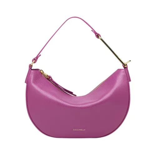 Coccinelle , Priscilla Soft Saddle Bag ,Purple female, Sizes: ONE SIZE