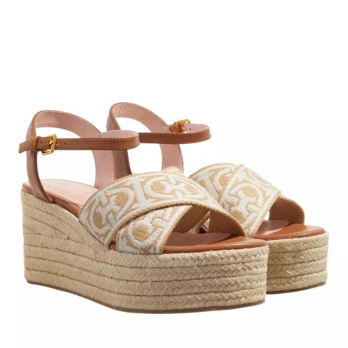 Coccinelle Sandals - Wedge Smooth Leather - beige - Sandals for ladies