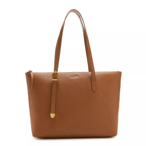 Coccinelle Shopping Bags - Coccinelle Gleen Braune Leder Shopper E1N15110301W - brown - Shopping Bags for ladies