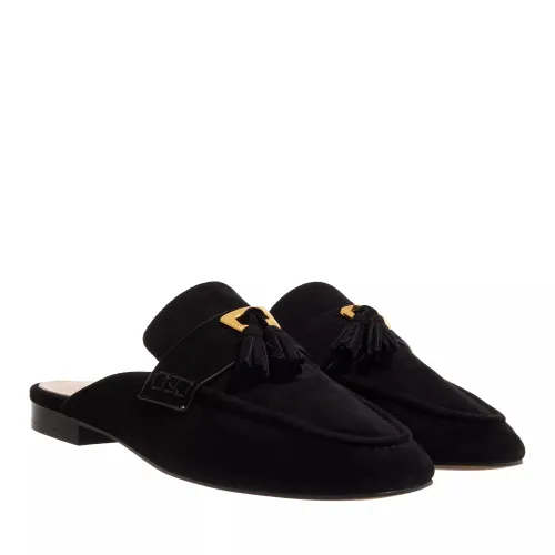 Coccinelle Slipper & Mules - Loafer Open Back Suede Leather - black - Slipper & Mules for ladies