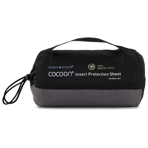 Cocoon - Insect Shield Protection Sheet - Travel blanket size 200 x 100 cm, black/grey