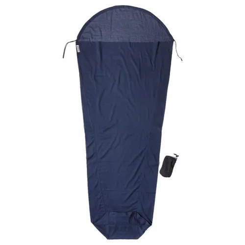 Cocoon - MummyLiner Egyptian Cotton - Travel sleeping bag size 210 x 90/56 cm, blue