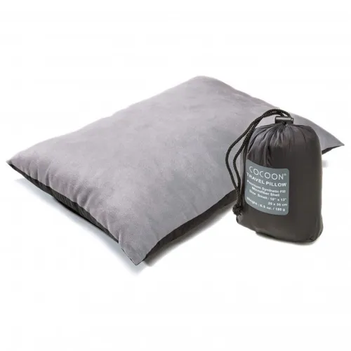 Cocoon - Travel Pillow Nylon - Pillow size Medium - 29 x 38 cm, grey