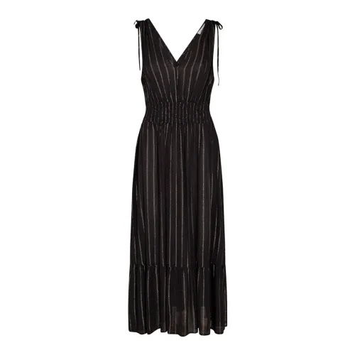 Co'Couture , Beautiful Lurexcc Mazza Maxi Dress ,Black female, Sizes: