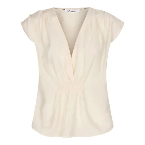 Co'Couture , Beige Tops ,Beige female, Sizes: