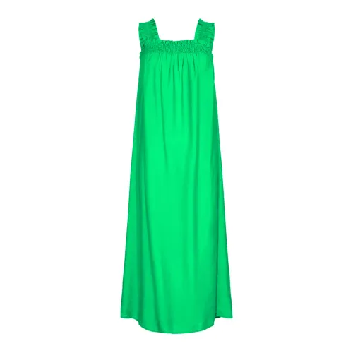 Co'Couture , Callum Smock Long Strap Dress ,Green female, Sizes: