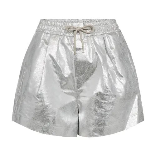 Co'Couture , Crackle Shorts & Knickers 930-Silver ,Gray female, Sizes: