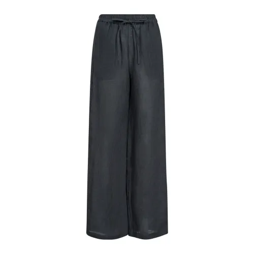 Co'Couture , Loisecc Linen Pant in Ink ,Blue female, Sizes: