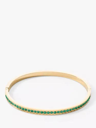 COEUR DE LION Crystal Folding Clasp Bracelet - Dark Green/Gold - Female