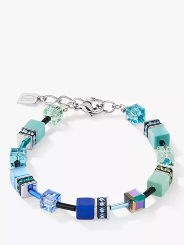 COEUR DE LION Cube Bead Bracelet, Blue/Green - Blue/Green - Female
