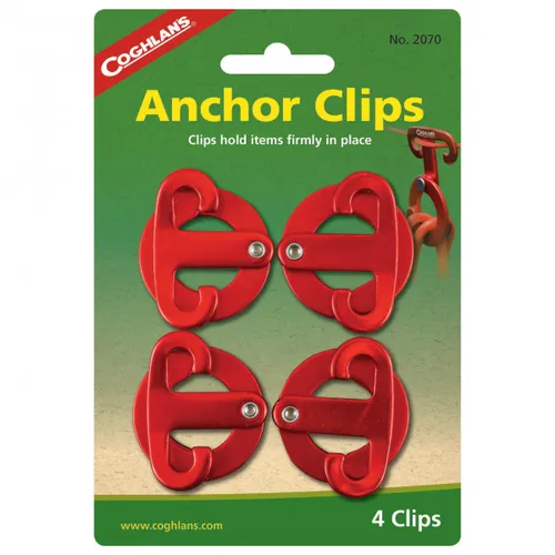 Coghlans - Anchor Clips 4 Clips + 2 Schnurspanner + 1 Seil + 1 Packbeutel