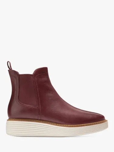 Cole Haan Leather Chelsea Boots - Bloodstone - Female