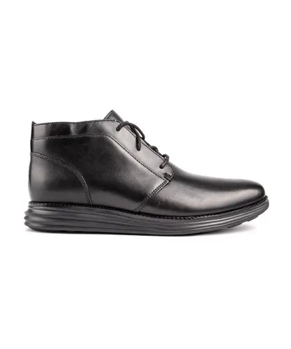 Cole Haan Mens Original Grand Chukka Boots - Black Leather