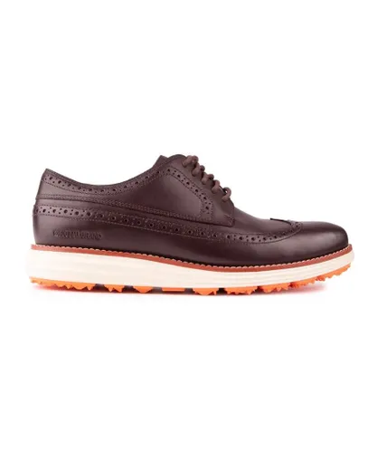 Cole Haan Mens Wing Tip Oxford Shoes - Brown