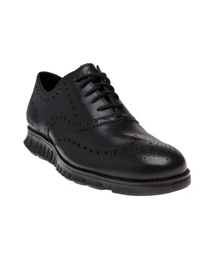 Cole Haan Mens Zerogrand Wing Ox Shoes - Black