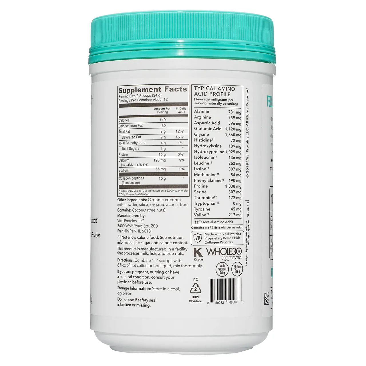 Collagen Creamer Powder - Coconut 293g